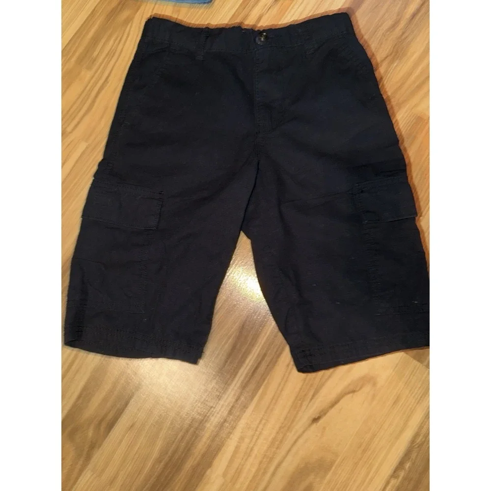 Levi's Rustic Blue Boys Sz 10‎ Shorts Blue Black Khaki Cargo